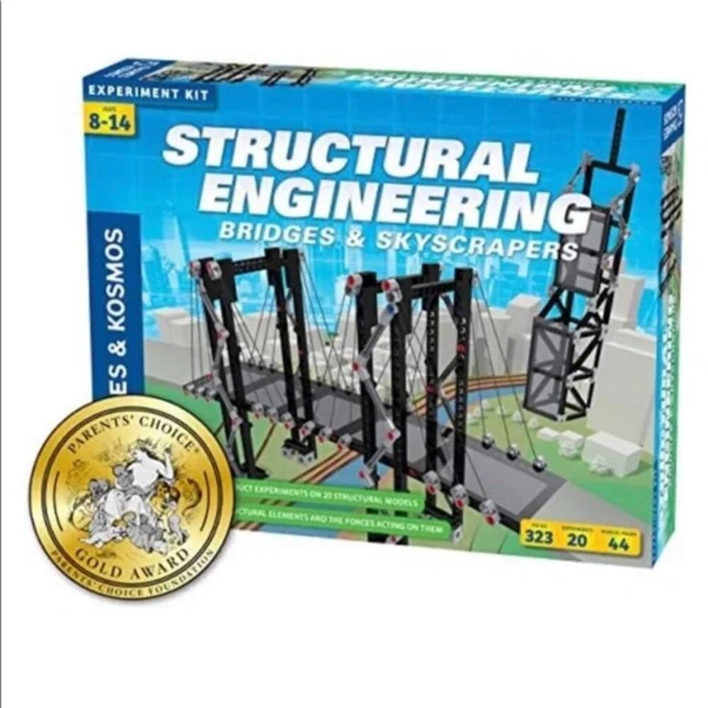 NEW! Thames & Kosmos Structural Engineering Bridges & Skyscrapers Experiment Kit